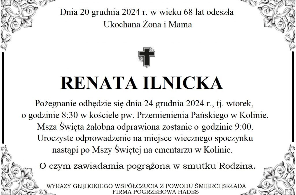 Ś.P. Renata Ilnicka