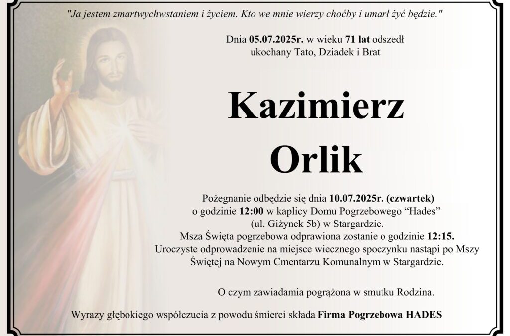 ŚP. KAZIMIERZ ORLIK