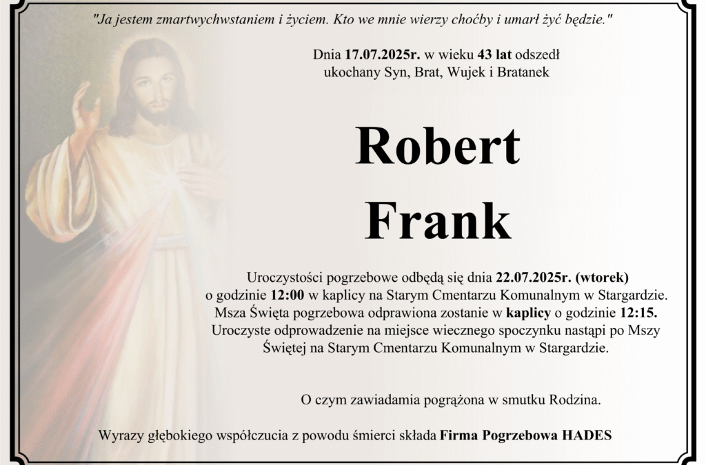 ŚP. ROBERT FRANK
