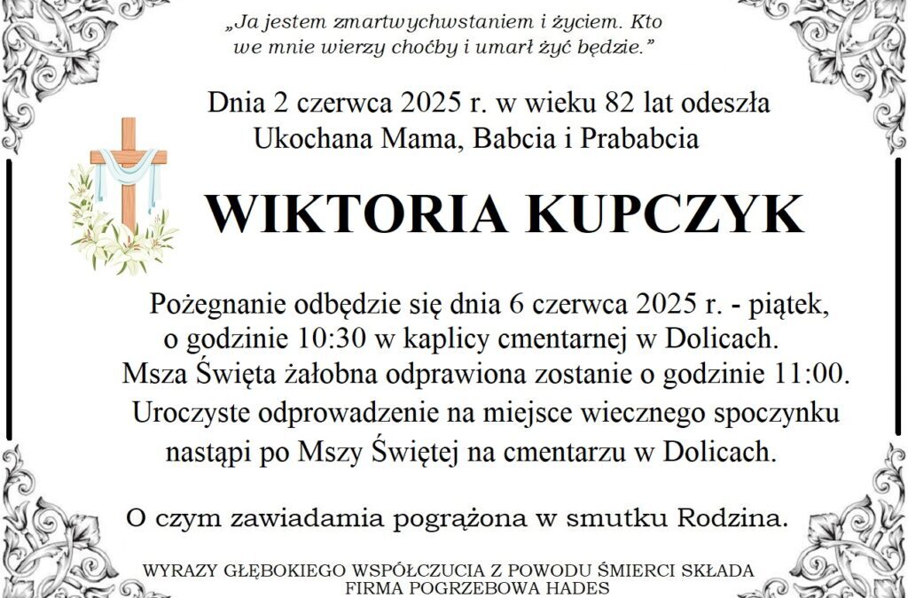 Ś.P. Wiktoria Kupczyk