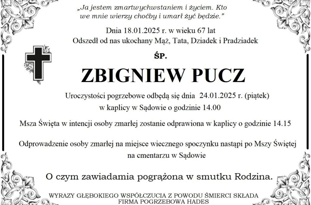 ŚP. ZBIGNIEW PUCZ