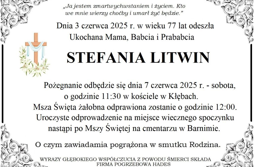 Ś.P. Stefania Litwin