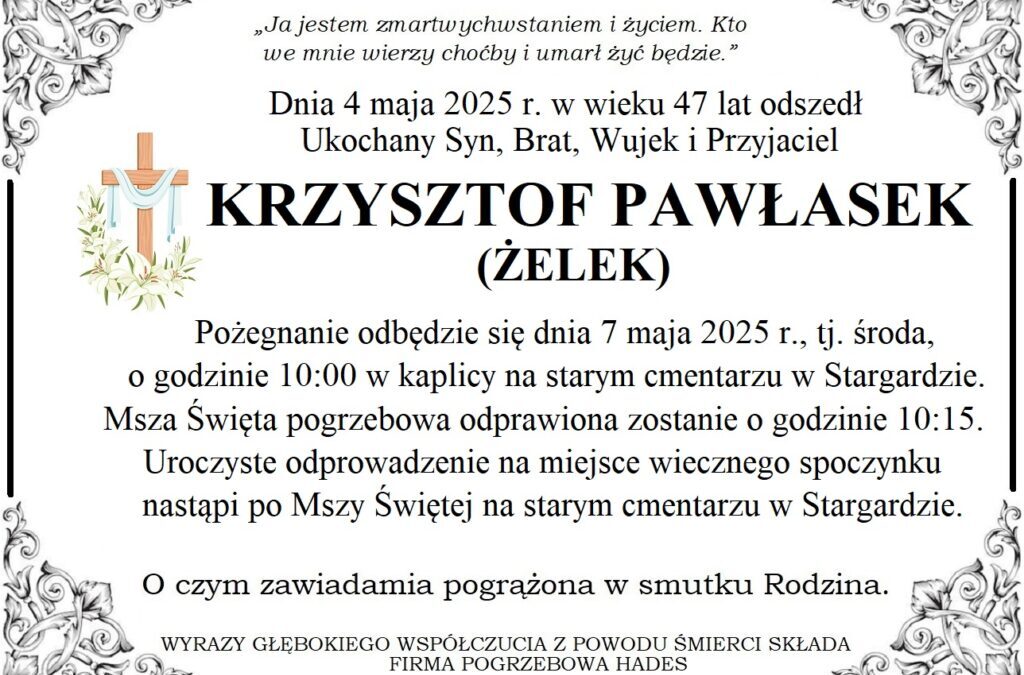 Ś.P. Krzysztof Pawłasek